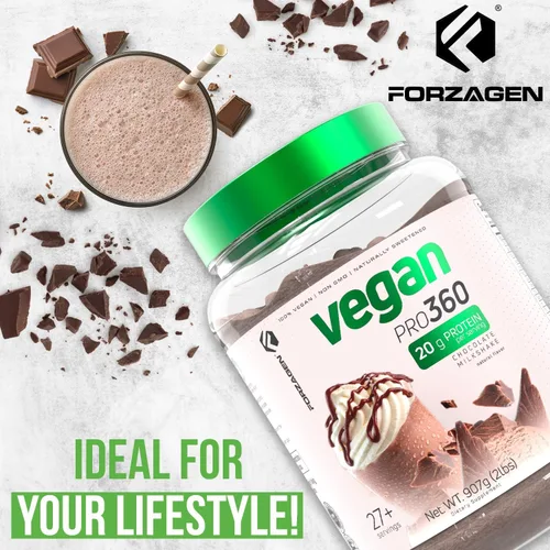Miniatura 5 de Forzagen Proteína Vegana 360 2 Libras 27 Porciones, Proteína a Base de Plantas Extraída de Quinua, Arroz Integral y Proteína Aislada de Guisante