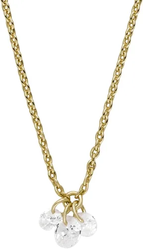 Miniatura 2 de Fossil - Collar con colgante de acero inoxidable en tono dorado para mujer