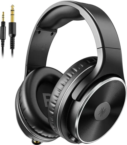 OneOdio - Auriculares con cable para diadema con aislamiento de ruido, doble conector, profesionales para estudio, monitorización y mezclas,
