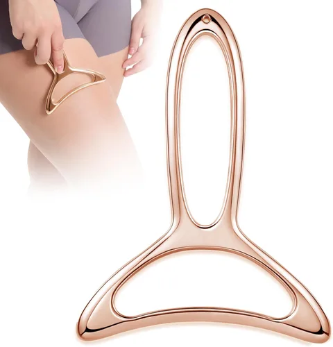 lifechill Masajeador de drenaje linfático y herramientas de masaje anticelulitis para esculpir el cuerpo, gua sha de metal y raspador muscular,