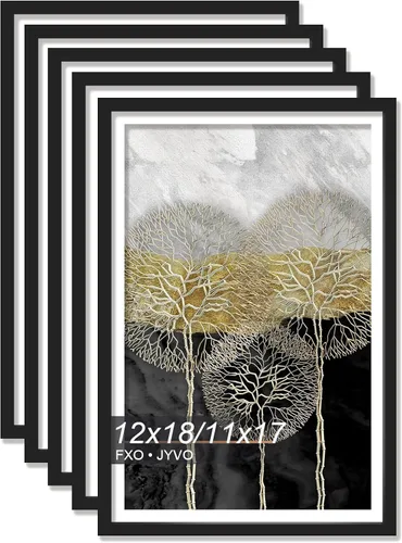 Miniatura 144 de Fxojyvo Marco de Fotos de 4x6, Muestra Foto de 3.5x5 con Paspartú o 4 x 6 Sin Paspartú, Liviano y de Alta Transparencia Marco de 4 por 6 para Pared