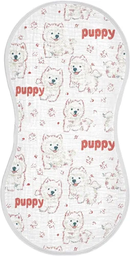 Miniatura 33 de vvfelixl Paños para eructos para bebé, Pembroke Welsh Corgi Tricolor Dog Patrón sin costuras para bebé recién nacido, juego de paños de algodón