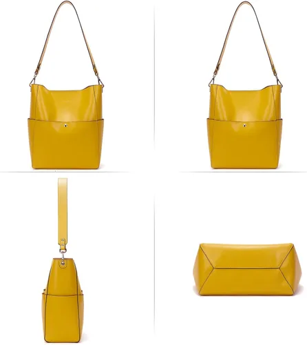 Miniatura 2 de BOSTANTEN - Bolsos de cuero al hombro tipo balde para mujer