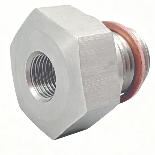 M16 1.5 a 1/8 NPT Sensor de presión de aceite Adaptador LS Piezas para todos los motores GM LS Swap LS1 LSX LS3 4.2L 4.3L 4.8L 5.3L 6.0L 6.2L Acero