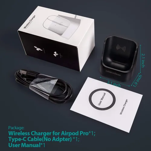 Miniatura 7 de Cargador Airpod Pro, estación de carga inalámbrica diseñada para Airpods y Airpods Pro