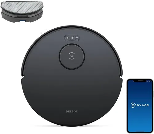 ECOVACS DEEBOT N20 - Robot Aspirador y Trapeador, 8000Pa de Succión Fuerte, Cepillo Antienredos, 300 Minutos de Tiempo de Funcionamiento,