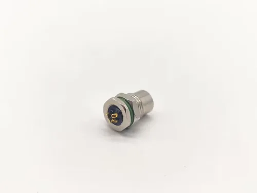 Miniatura 6 de Elecbee 5 unids m8 4 pin conector circular hembra recto impermeable frontal panel receptáculos cable soldadura tipo