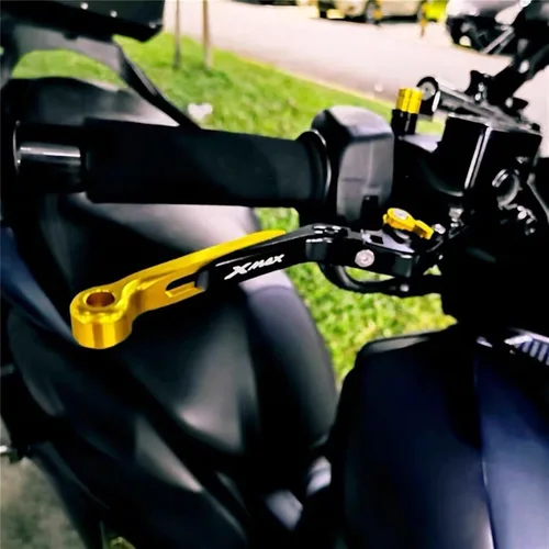 Miniatura 4 de Palancas de freno de embrague de motocicleta plegables extensibles para Yamaha Xmax X-MAX 125 250 300 400 mango de frenos ajustable (color : 1)