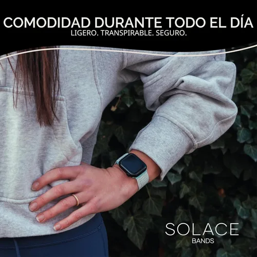Miniatura 4 de Solace Sport Adapt - Correas para Apple Watch, nailon transpirable con cierre magnético, correa unisex para reloj inteligente, correa para Apple