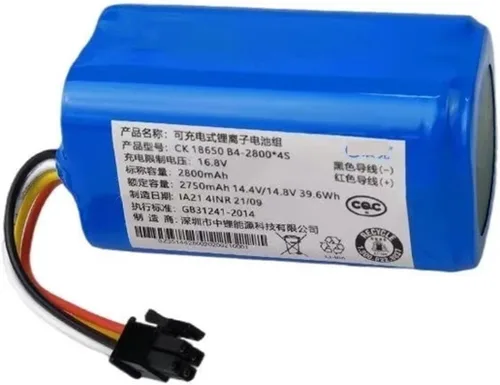 Batería recargable cilíndrica de iones de litio de 14.4V 2800mAh compatible con robot aspirador Midea I5 Young I9EYE I5Extra I50Pro Parts