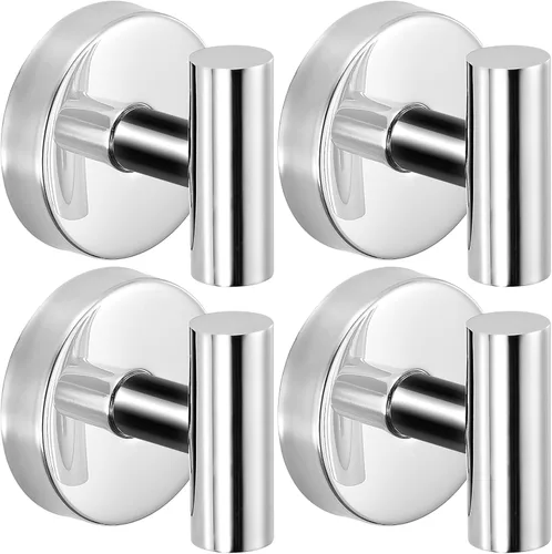 Miniatura 18 de Ganchos de ventosa para ducha - Ganchos reutilizables para baño para toallas, batas y lofa - Montaje sin taladro en cocina, paredes, metal, vidrio