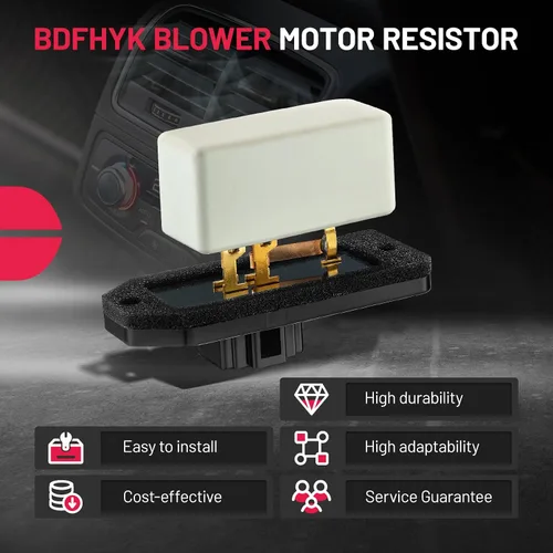 Miniatura 7 de BDFHYK Resistencia del motor del soplador de calentador de CA 4720278 compatible con Jeep Grand Cherokee Grand Wagoneer, compatible con Dodge Ram