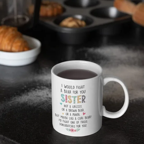 Miniatura 4 de Gossby - Taza de café personalizada para mujer, 2 unidades, con nombres personalizados Taza personalizada para dos mujeres, taza de café