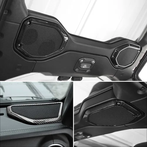 Miniatura 7 de RAZPOY Para JL 4 piezas una cubierta de altavoz de pilar para altavoz de techo, ajuste de audio compatible con Jeep Wrangler JL JLU y Gladiator JT