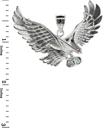 Miniatura 2 de Animal Kingdom Colgante de plata de ley 925 con circonita cúbica (mediano), Plata esterlina Zirconia cúbica, Circonita Cúbica