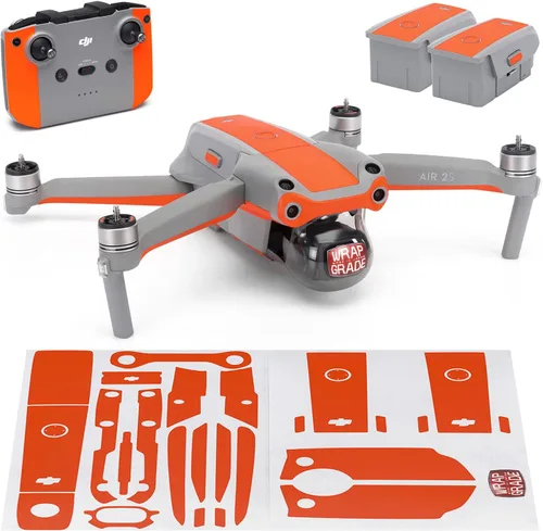 Miniatura 9 de WRAPGRADE Funda compatible con DJI Air 2S Color de acento B (Airforce Silver)