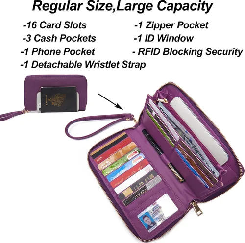 Miniatura 6 de Juego de bolsos y carteras para mujer, bolso de mano para el trabajo, bolso de hombro con asa superior y cartera a juego