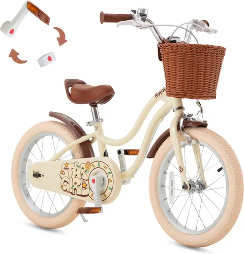 Miniatura 12 de RoyalBaby Bicicleta EZ para niñas, bicicleta Stargirl, entrenamiento libre, equilibrio a pedal, bicicleta de fácil aprendizaje, 12-20 pulgadas