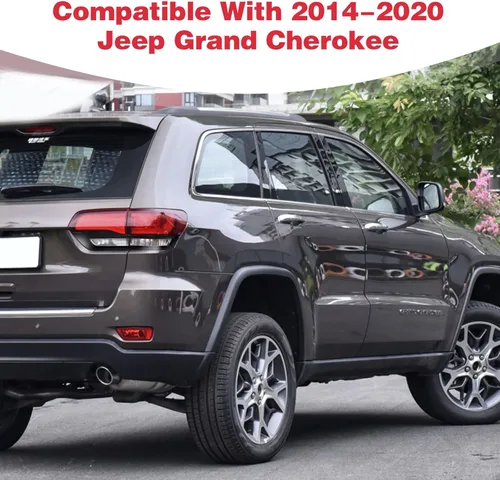 Miniatura 3 de para Grand Cherokee Cubierta de Luz Trasera Moldura Bisel Negro para Jeep Grand Cherokee 2014 2015 2016 2017 2018 2019 2020 Accesorios Exteriores