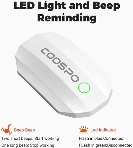 Miniatura 2 de COOSPO Bluetooth Heart Rate Monitor Chest Strap H808S, ANT+ BLE HR Monitor Chest, HRM IP67 Waterproof, 300H Battery Life Blanco