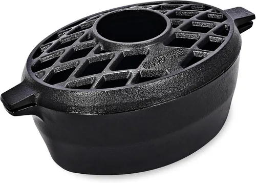 Miniatura 12 de G Good Gain Vaporizador de estufa de leña, humidificador de chimenea, humidificador de hierro fundido para estufa, acabado azul mate, resistente a