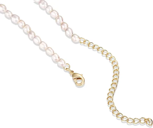 Miniatura 3 de PAVOI Collar de perlas de agua dulce chapado en oro de 14 quilates para mujer Perla Perla
