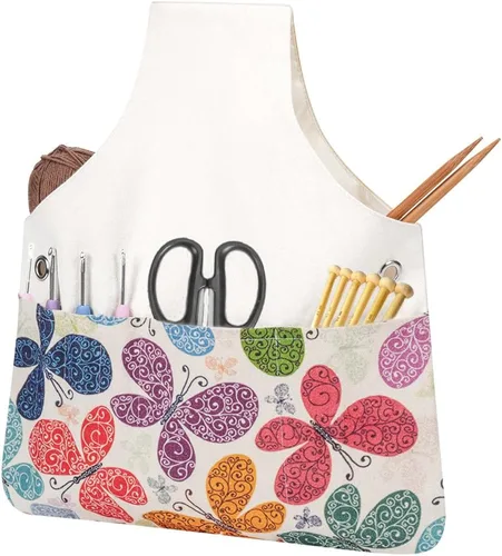 Miniatura 10 de TOGETRUE Bolsa de Hilo, Bolsa Tote de Ganchillo y Tejido, Organizador de Bolsa de Almacenamiento de Hilo Ligera, Bolsas Tote de Hilo para Ganchillo