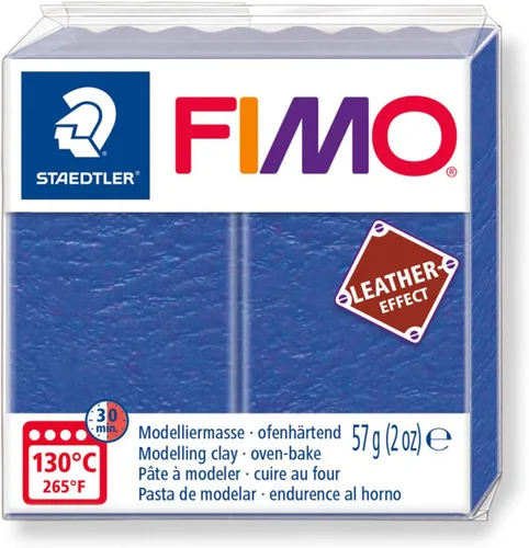 Miniatura 10 de STAEDTLER Fimo 8010-809 - Arcilla para modelar endurecimiento en horno (efecto cuero), color gris paloma