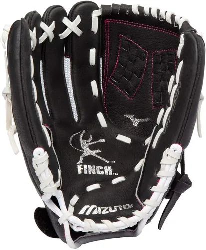 Miniatura 4 de Mizuno Prospect Finch Juvenil Tela Trident Blanco/Negro/Rosa