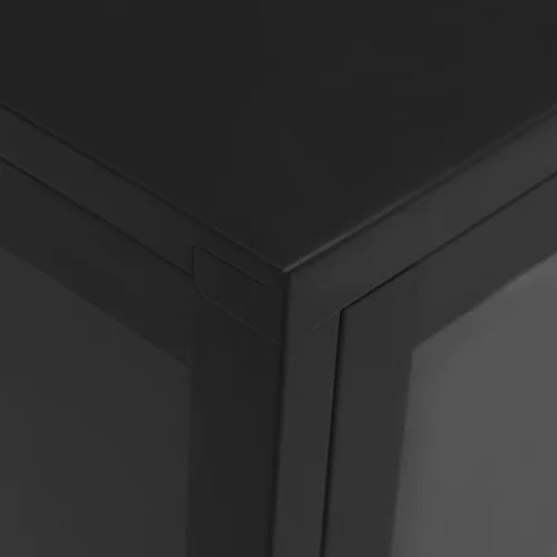 Miniatura 9 de Aparador negro, vitrina, gabinete de barra de café, gabinete de sala de estar, estantería, vitrinas para sala, gabinete de consola, armarios