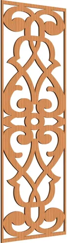 Miniatura 84 de 9 3/8"W x 24 3/8"H x 1/4"T Bellaire Decorativos Paneles de pared de madera calado, abedul