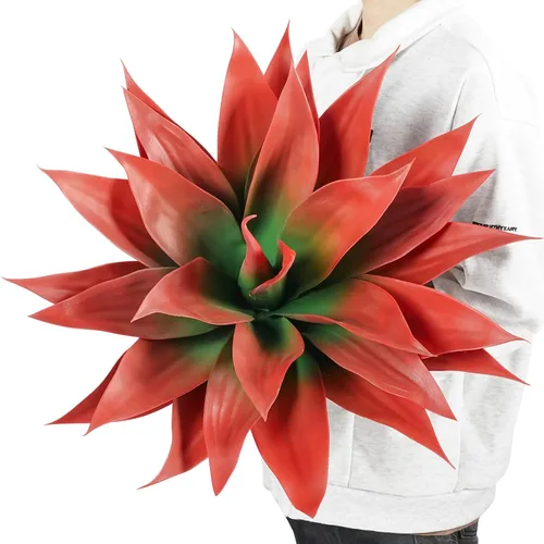 Miniatura 14 de Velener Plantas artificiales de agave falsas, Plantas suculentas falsas para decoración de habitaciones, tallos de plantas de agave sintético sin