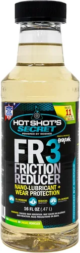 Hot Shot's Secret FR3 Reductor de fricción, lubricante para motor y protección contra el desgaste, 16 oz