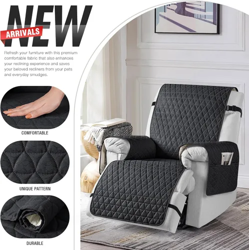 Miniatura 5 de TAOCOCO Funda para Sillón Reclinable 100% Impermeable - Funda para Sillón Reclinable con Gránulos Antideslizantes, Fundas para Sillas Reclinables