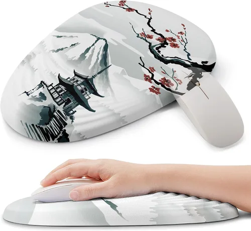 Miniatura 8 de Dumpster on Fire - Alfombrilla ergonómica para mouse – Reposamuñecas de espuma viscoelástica para túnel carpiano y alivio del dolor, base 22