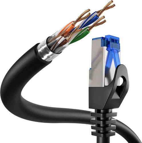 Miniatura 3 de KabelDirekt – Cable de red – 10Gbps, para máxima velocidad de Internet de fibra óptica – 33 pies, disponible en 1-100 pies – Cable Ethernet y LAN