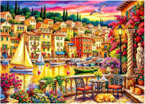 Miniatura 10 de Rompecabezas para Adultos 1000 Piezas Viaje Vintage al Mundo, Rompecabezas de Poster de Paisajes Puntuales del Mundo, Rompecabezas de 1000 Piezas