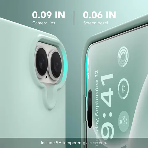 Miniatura 339 de GONEZ Funda de silicona para iPhone 15 Pro Max, compatible con Magsafe, protector de cámara + protector de pantalla, forro de microfibra suave