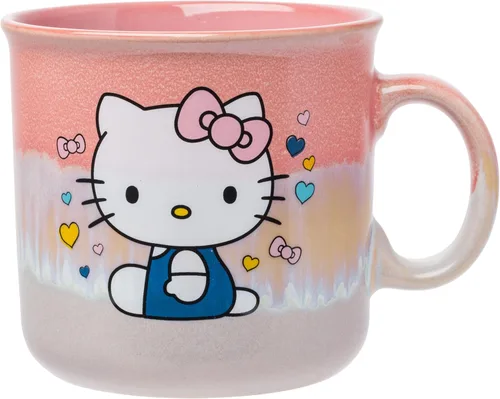 Miniatura 20 de Taza de Campista de Cerámica con Esmalte Reactivo Silver Buffalo Winnie the Pooh con Piglet, Tigger y Eeyore, 20 Onzas Grupo Winnie the Pooh