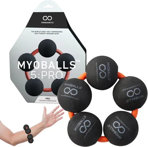 PRIMEKINETIX MyoBalls - Rodillo de espuma para músculos, movilidad mejorada, masaje de tejido profundo y cuerpo completo, terapia de punto de