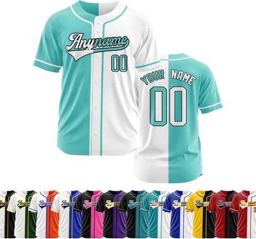 Miniatura 14 de Camiseta de béisbol personalizada con número de nombre cosido o impreso, camiseta de béisbol para hombres, mujeres, jóvenes, camiseta de béisbol