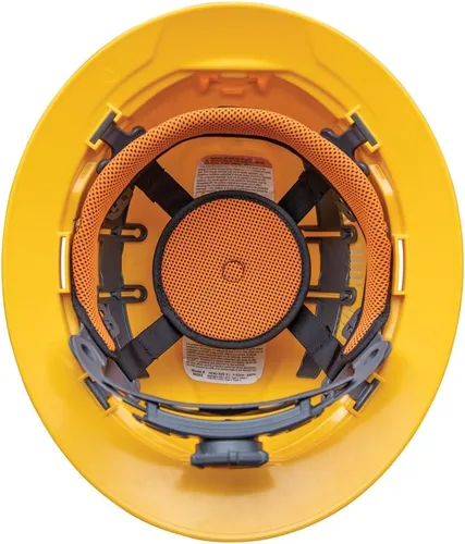 Miniatura 12 de Klein Tools 60347 - Casco con borde completo ventilado, clase C, patrón KARBN premium, linterna recargable, banda acolchada que absorbe el sudor