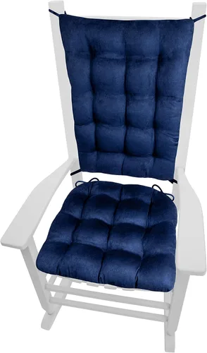 Barnett Home Decor Cojines de microgamuza para mecedora, relleno de espuma de látex, cojín para el respaldo y el respaldo, gamuza vegana de