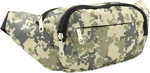 Miniatura 2 de AIBEARTY Riñonera para niños, pequeña, de camuflaje, con correa ajustable, para correr, acampar, viajes