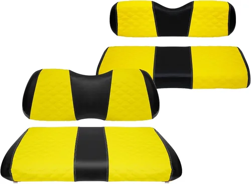 Miniatura 22 de Fundas de asiento de carrito de golf, delanteras y traseras, impermeables y resistentes al sol, de piel de vinilo de grado marino, accesorios