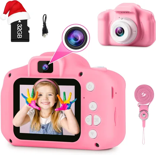 Miniatura 10 de GKTZ Juguetes para niñas de 3 a 8 años, cámara digital para niños, cámara de video para niños pequeños, videocámara para niños, regalos