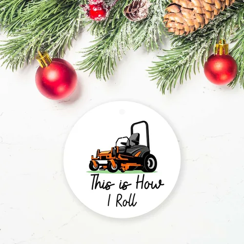Miniatura 2 de Adorno de Navidad para cortacésped, así es como ruedo, decoración de fiesta, decoración colgante de árbol de Navidad para marido, hombre, papá