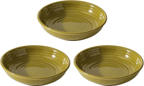 Havniva Platos de cerámica anchos para gatos con protección para bigotes, juego de 3 tazones de cerámica para gatos, plato antideslizante para Verde