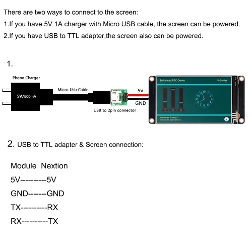 Miniatura 6 de Inglés Nextion Mejorado 2.4 '' HMI USART UART Serial TFT Touch Display Module Panel de pantalla (NX3224K024)