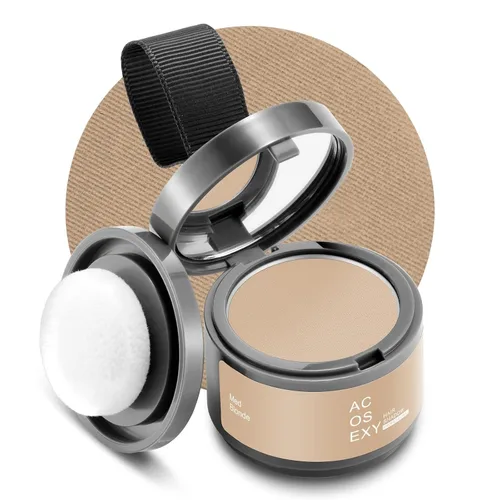 Miniatura 12 de Acosexy Polvo para cubrir las raíces del cabello y la barba, color marrón oscuro para cejas de mujer, cobertura de cabello gris para hombres, puntos